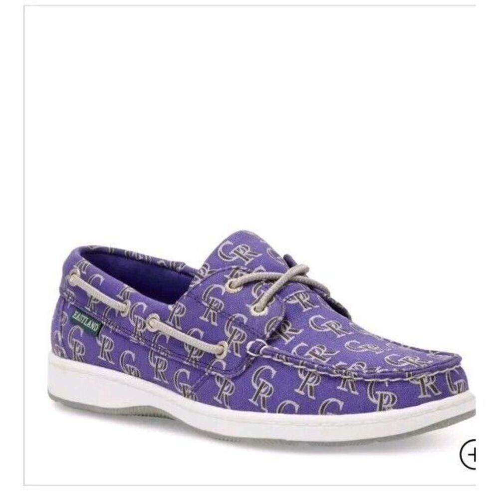 Women's Summer MLB Colorado Rockies Canvas Boat ShoeSz9.5 Baseball Woman's